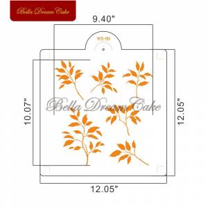 Шаблон в виде листьев, искусственный инструмент для торта, трафареты для самостоятельной покраски, искусственный шаблон для украшения дома