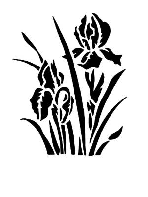 Трафареты Ирисы