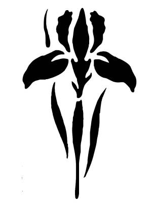 Трафареты Ирисы