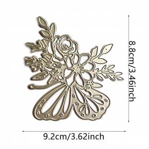 Металлические высечки цветов, бабочек, цветов, ирисов, трафареты для DIY, скрапбукинга, открытки, тиснение, бумажные украшения