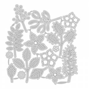 2020 новые рождественские Ирис металлический Трафаретный вырубной штамп цветок и листья высечки Скрапбукинг для поделок поздравительных открыток без наборы штампов