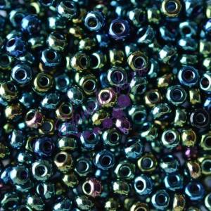 Бисер Чехия, металлические цвета, ирис, 59155