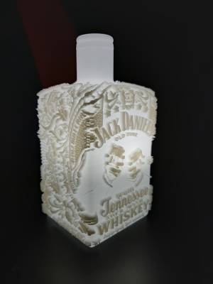 Файл STL Бутылка для литофании Jack Daniel's・Шаблон для загрузки и 3D-печати・Cults