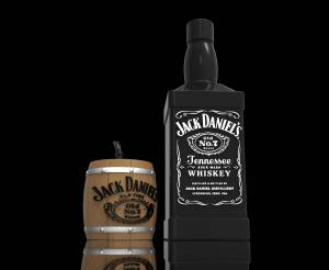 Файл STL матовый набор jack daniels ・Шаблон для загрузки и 3D-печати・Cults