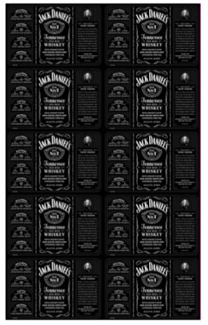 Вырубные наклейки Jack Daniels