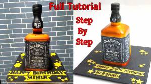 Бутылочка ВИСКИ Jack Daniels из шоколадной глазури