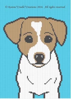 Рисунки по клеточкам Джек Рассел терьер