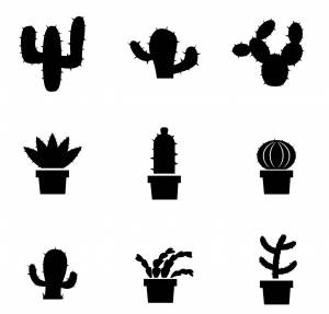 Трафареты Кактуса