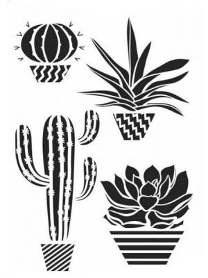 Трафареты Кактуса
