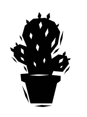 Трафареты Кактуса
