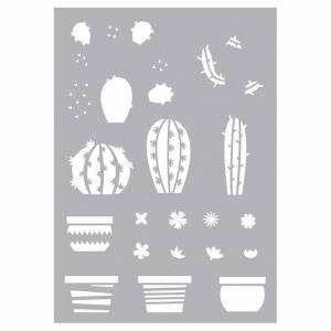 Трафарет Кактусы