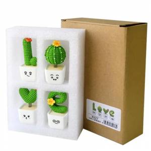 Мини кактус из смолы, 4 шт