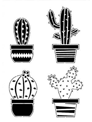Трафареты Кактуса
