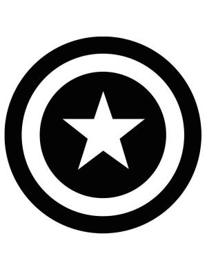 Трафареты Капитана Америки