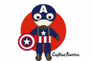 Шаблон Капитан Америка