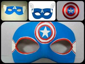 Маски Капитана америка из картона и бумаги