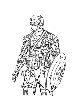 Раскраски Капитан Америка