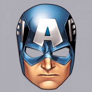 Маска бумажная «Капитан Америка», Мстители