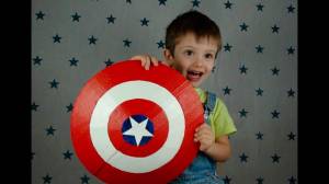 Маска и щит капитана америки из картона и бумаги