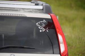 Наклейка трафарет карп