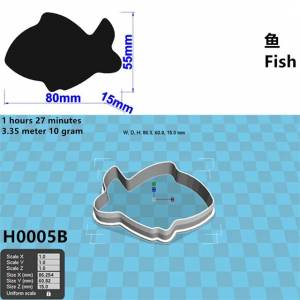 Различные формы для карпа, печенья, рыб неправильной формы, для украшения торта, печенья, помадки, инструменты