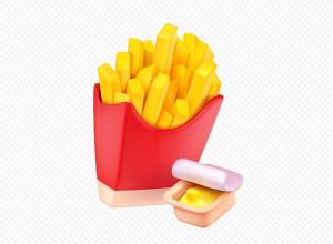 3d картофель фри