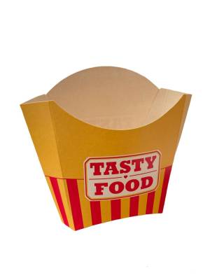 Коробка для картофеля фри 80 гр Tasty Food, цена в Краснодаре от компании PACKWELL
