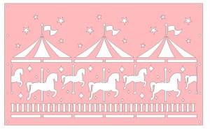 Трафарет кондитерский Карусель