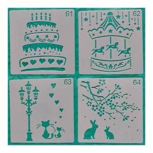 Трафареты для украшения торта в виде карусели, 13 х13 см, 1 шт