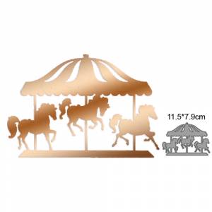 Карусель парк аттракционов Новое поступление 2022 металлические Вырубные штампы украшения сделай сам Скрапбукинг крафт трафареты тиснение вырезание штамп