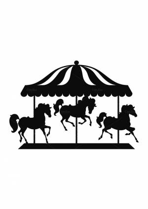Трафареты Карусель