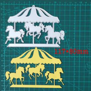 Металлические Вырубные штампы для штампов, детский парк Милая карусель трафареты для скрапбукинга, бумага для самостоятельного изготовления открытки в альбом, украшение, тиснение, новинка 2020