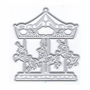 Металлические Вырубные штампы в виде карусели для изготовления карт, наборы для тиснения бумаги, наборы для вырезания альбомов, новинка 2023, шаблоны, трафареты