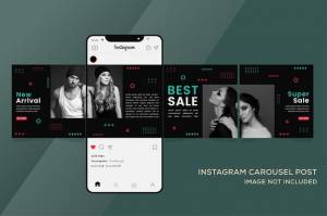 Шаблоны бесшовные карусель instagram