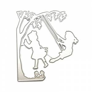 Металлические Вырубные штампы в форме качели, высечки, тиснение для карт, сделай сам, фотоальбом, шаблон, форма, украшение, рукоделие