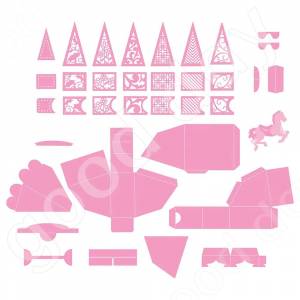 Металлические Вырубные штампы в виде карусели для телефонной будки, зеркальное украшение, рельефный шаблон «сделай сам», поздравительная открытка ручной работы, новинка 2023