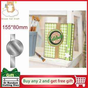 Dreamcat 3D складки качели карты круг ремесло металлические Вырубные штампы высечка форма для скрапбукинга бумаги крафт нож Лезвие Дырокол трафареты