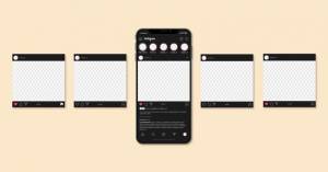 Шаблон интерфейса карусели instagram