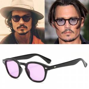 2022 модные круглые солнцезащитные очки в стиле Джонни Depp Lemtosh, мужские солнцезащитные очки с оттенком, дизайнерские брендовые солнечные очки для вечевечерние, шоу, солнцезащитные очки