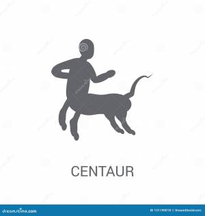 Значок кентавра иллюстрация вектора