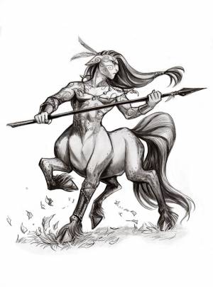 Кентавр для срисовки