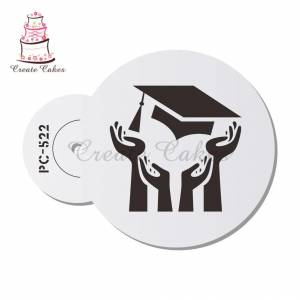 Окончание выпускного шапки дизайнерские стандартные трафареты для украшения кексов трафареты для шоколада инструмент для торта трафарет для торта