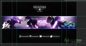 Шапки для Youtube на тему Minecraft