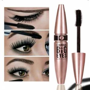 3D Водонепроницаемая тушь для ресниц Жидкое волокно Черные ресницы Керлинг Кисть Длительное расширение для макияжа глаз