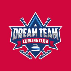 Керлинг спорт логотип шаблон дизайна