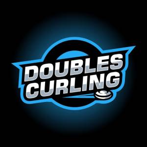 Керлинг спорт логотип дизайн шаблона вдохновение векторные иллюстрации