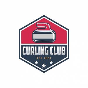 иллюстрация логотипа игры в керлинг логотип спортивной команды по керлингу керлинг с камнем