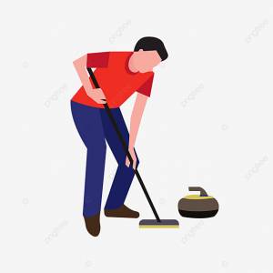 плоский стиль движения кёрлинга PNG , кёрлинг, Виды спорта, плоский стиль PNG картинки и пнг рисунок для й загрузки