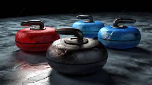 3d иллюстрация скользящих камней для керлинга на льду, соответствие, каток, турнир фон картинки и Фото для й загрузки