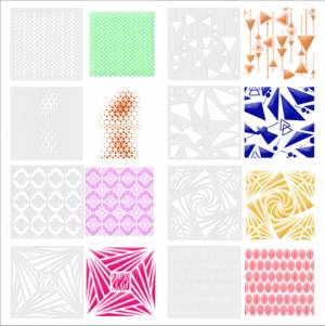 13 см Геометрия «сделай сам», слойные трафареты для скрапбукинга